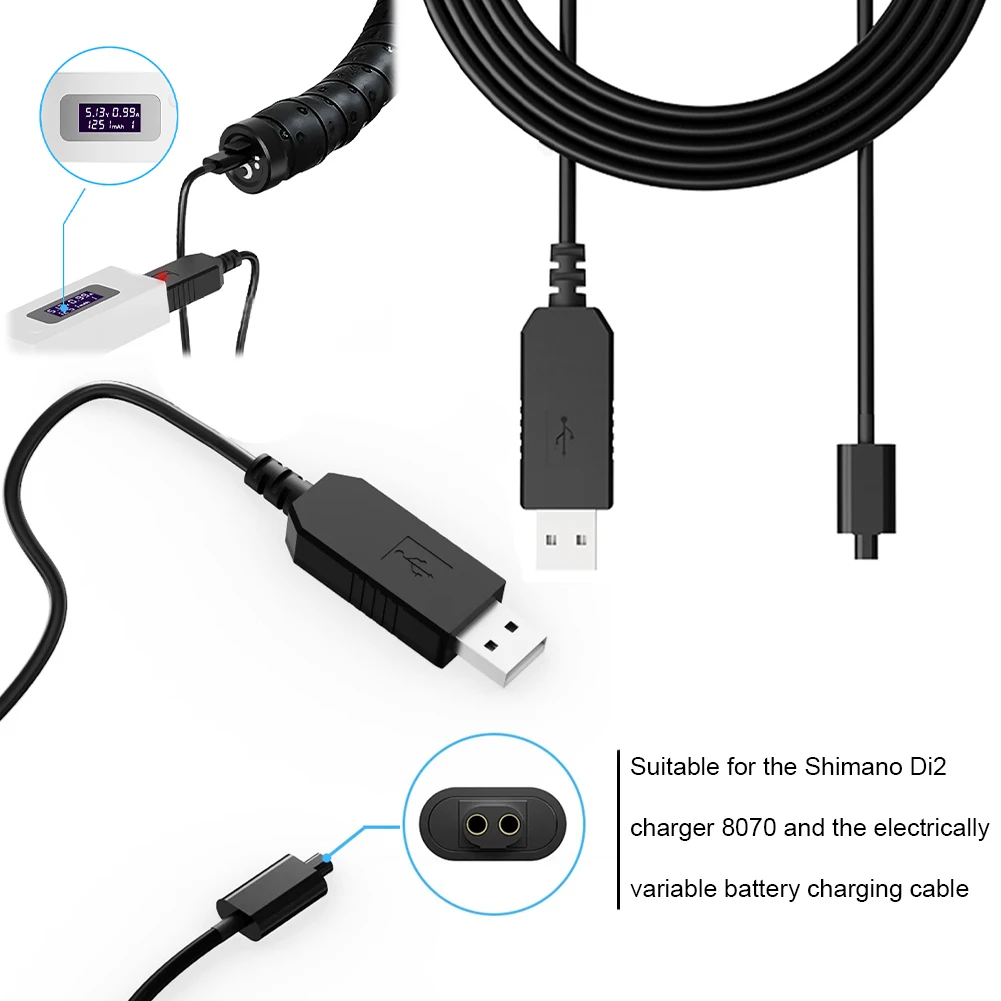 USB Charger Cable For Shimano Di2 11 Speed Shifting System SM-BCR2 Battery Charging Wire For Ultegra R8070 R8050 R9150 Part view 4