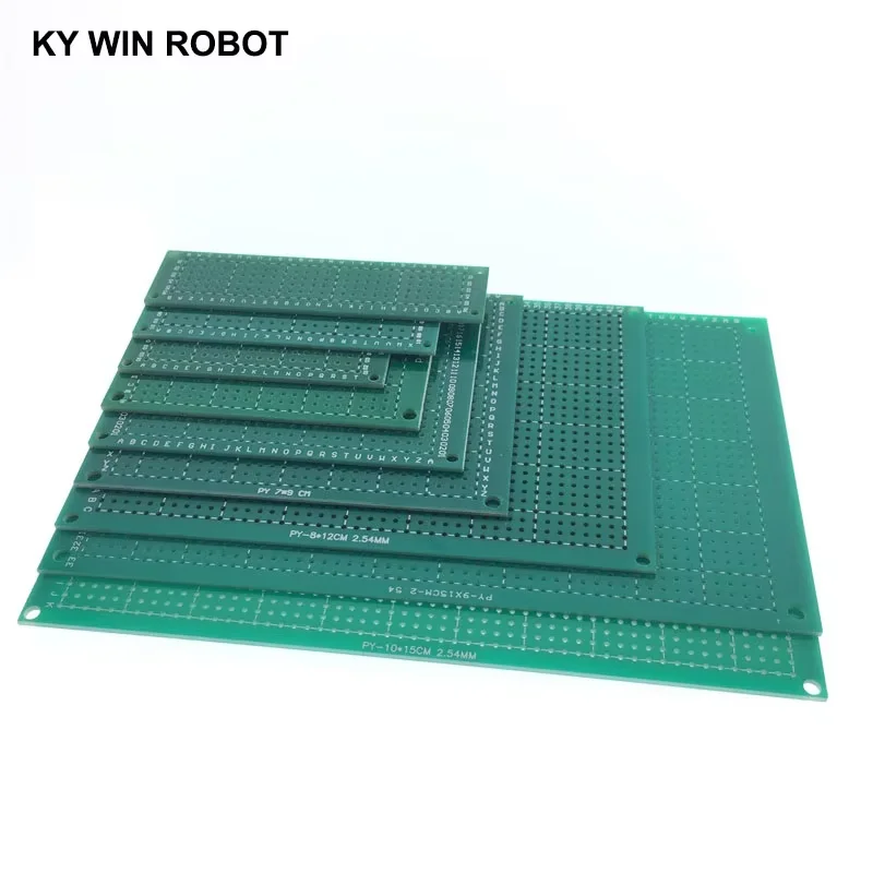 

2x8 3x7 4x6 5x7 6x8 7x9 8x12 9x15 10x15 cm Single Side Prototype Diy Universal Printed Circuit PCB Board Protoboard For Arduino