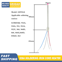 GORDAK 936A Soldering Iron Core Heater 50W Ceramic Heating Element For 936A 952 952A 952D 952V 968D 863 868D 8586D 902 Station