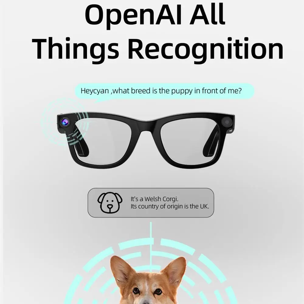 800 واط كاميرا نظارات مكافحة الضوء الأزرق BT AI ترجمة النظارات الذكية مكالمة صوتية الموسيقى النظارات الشمسية 1080P تسجيل الفيديو تسجيل الصوت