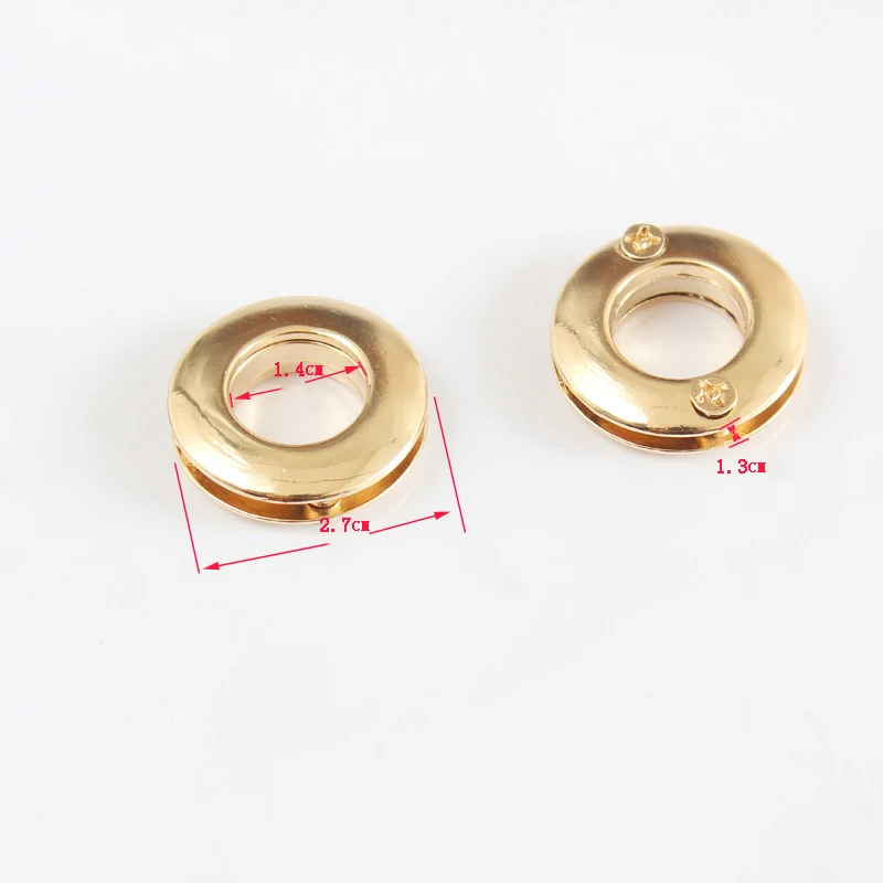 2pcs Screw Air Eyelet Round Eyelet Button Bag Accessory Gold Leather Craft Accessory Shoe Clothes Jeans Decoration Screw Back