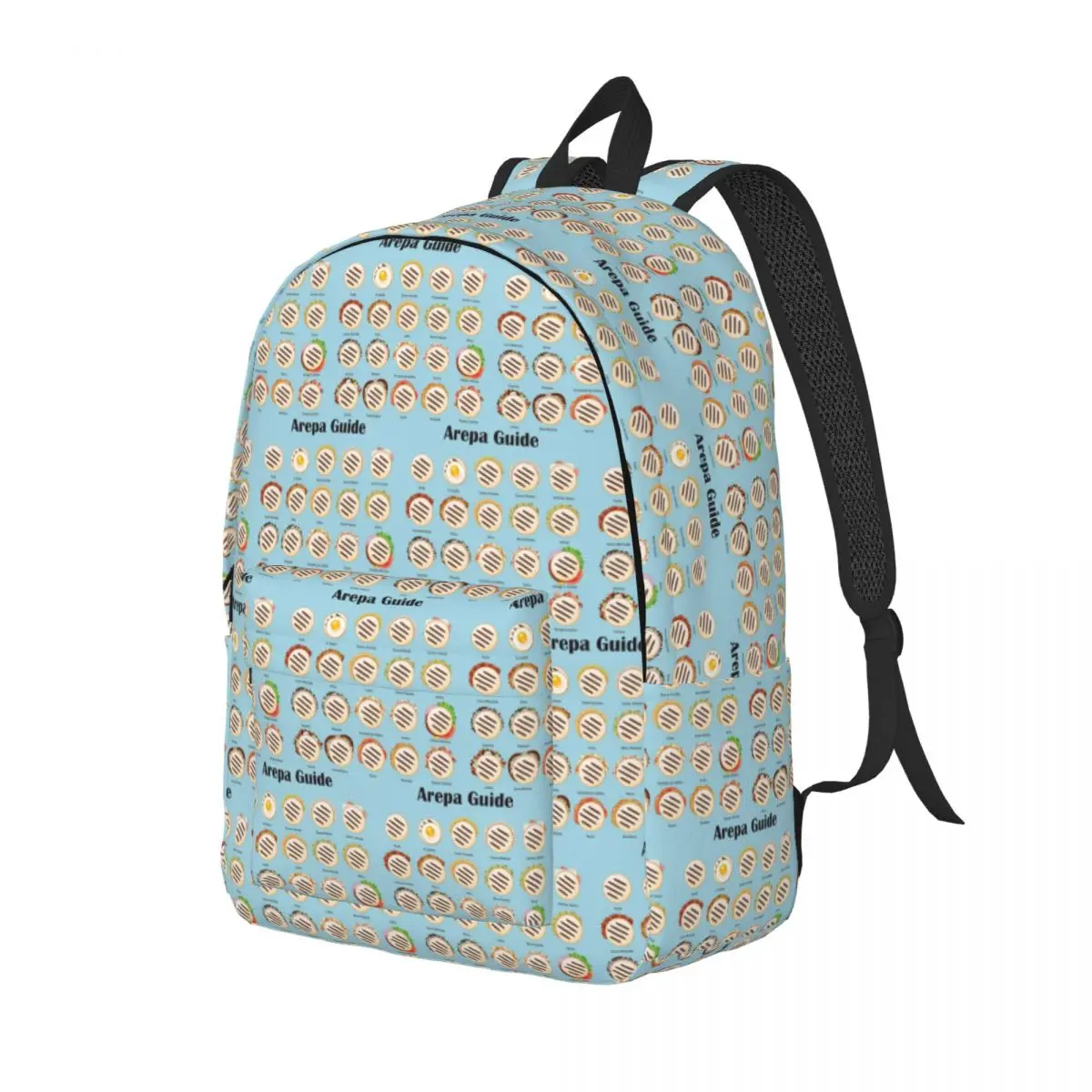 Arepa Guide Venezuela Latin Fast Food Student Backpack School Bag Hiking Travel Daypack Boys Girls Fashion Bookbag Shoulder Bags