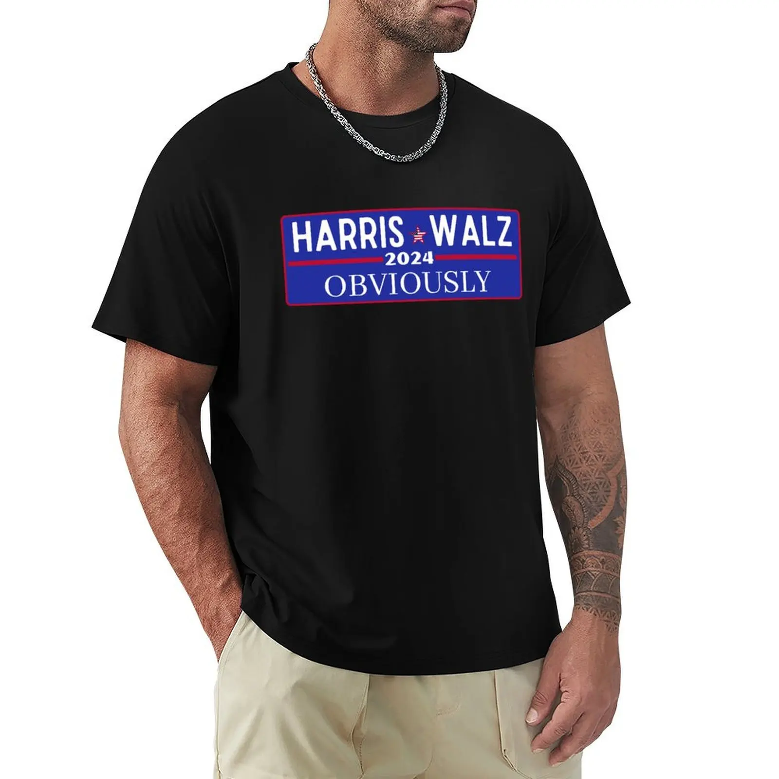 Harris walz 2024 obviously, kamala harris funny T-Shirt essential t shirt T-Shirt