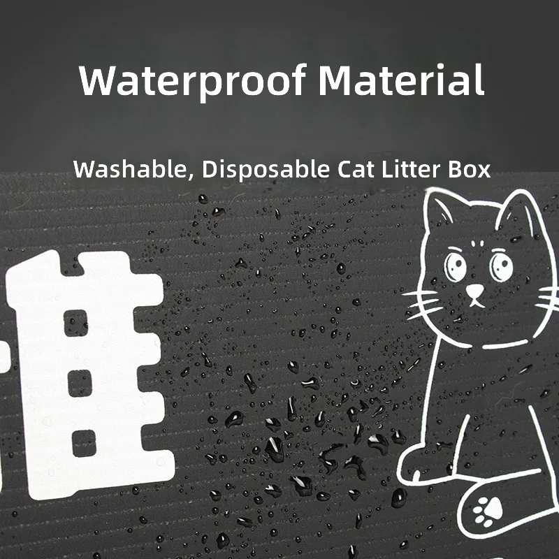 Factory Wholesale Waterproof Foldable Disposable Portable Travel Cat Litter Box for Indoor and Outdoor Use