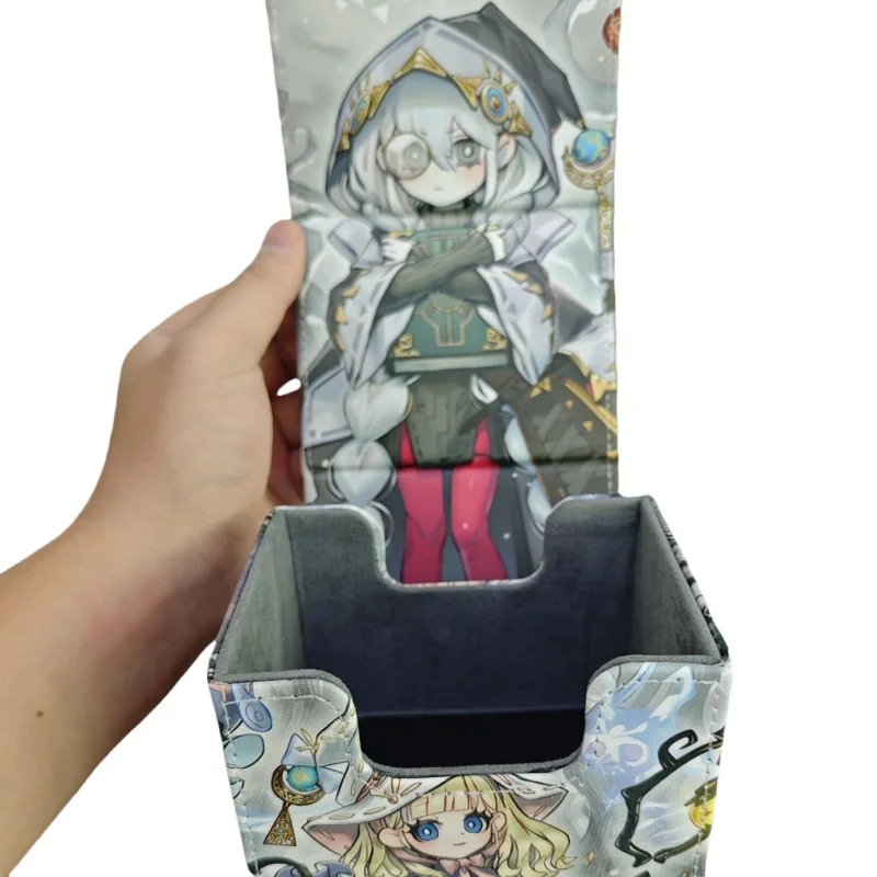 Yu-Gi-Oh-Boîte de rangement en cuir pour figurines d'action, porte-cartes, Legend Woes, tosette, Asteria of The White Woods, jouet de collection de jeux, bricolage