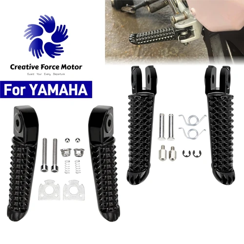 Reposapiés delantero y trasero para motocicleta, accesorios de Pedal de pasajero para YAMAHA YZF, R1, R1M, R1S, R6, R1LE, VMax, 1700, GP60th moto