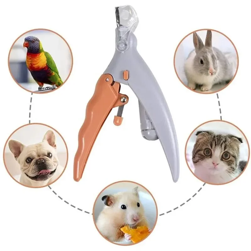 Pet Nail Clipper with LED Light Dog Cat Special Nail Clipper Multifunction Nail Trimmer Pet Cleaning Grooming Supplies Dog bib