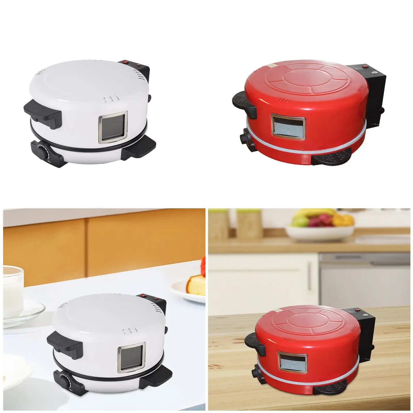 Pizza Oven Temperature Control Multifunctional Compact Countertop Pizza Maker for Omelettes Fried Eggs Home Dinner Make Pizza