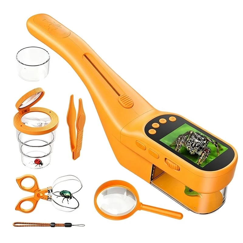 AB42-500X Handheld Microscope For Kids, Outdoor Explorer 2.4
