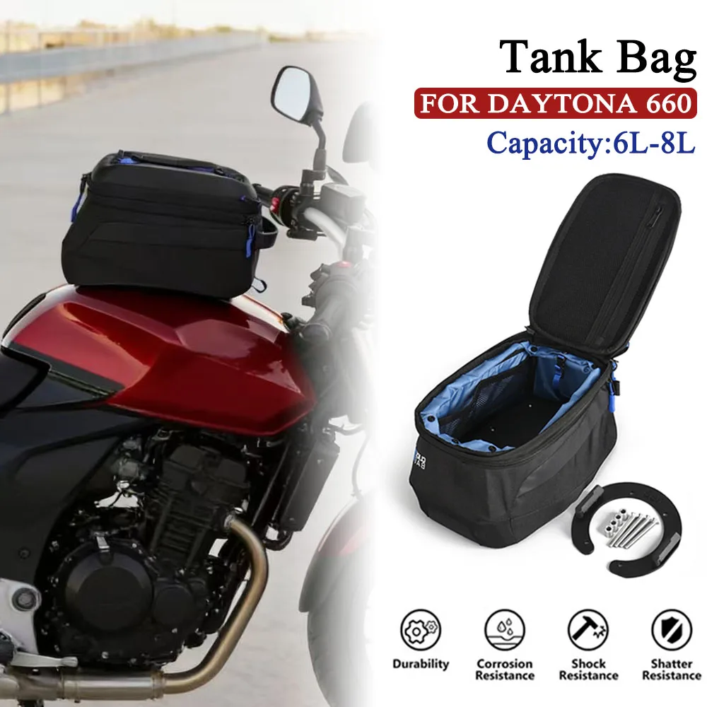 

New Motorcycle Tank Bag Big Capacity Bag 6L~8L Fuel Tank Bag Accessories Fits For Daytona 660 DAYTONA 660 2024 2025 2026