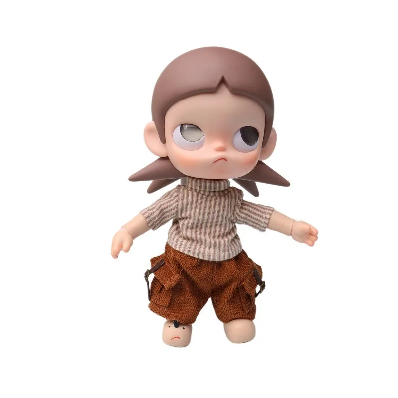 Zsiga Sister Ga Zi ショーツと互換性があります - 1/8 Bjd 関節人形用のかわいい衣装、ストライプ長袖、カラーマッチジーンズ