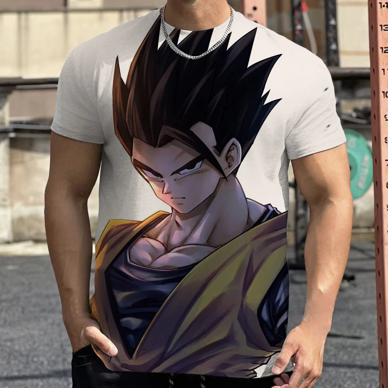 

2025 Fashion Dragon Ball 3D Harajuku Kids boys T-shirt Summer Short Sleeve O-Neck Goku Vegeta Men's Vegeta Casual Shirt Boys