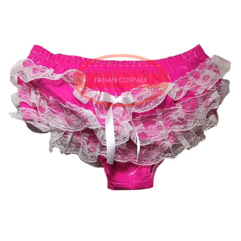 

Hot Selling PVC Underwear Artificial Leather Shorts Sexy Crotch Underwear Sexy Chastity Belt Underwear Women's Underwear