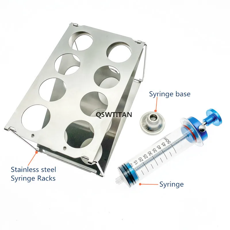 Vassoio per siringa per liposuzione vassoio per siringa 10CC 20cc 50cc rack per siringa autoclavabili pieghevoli espositori