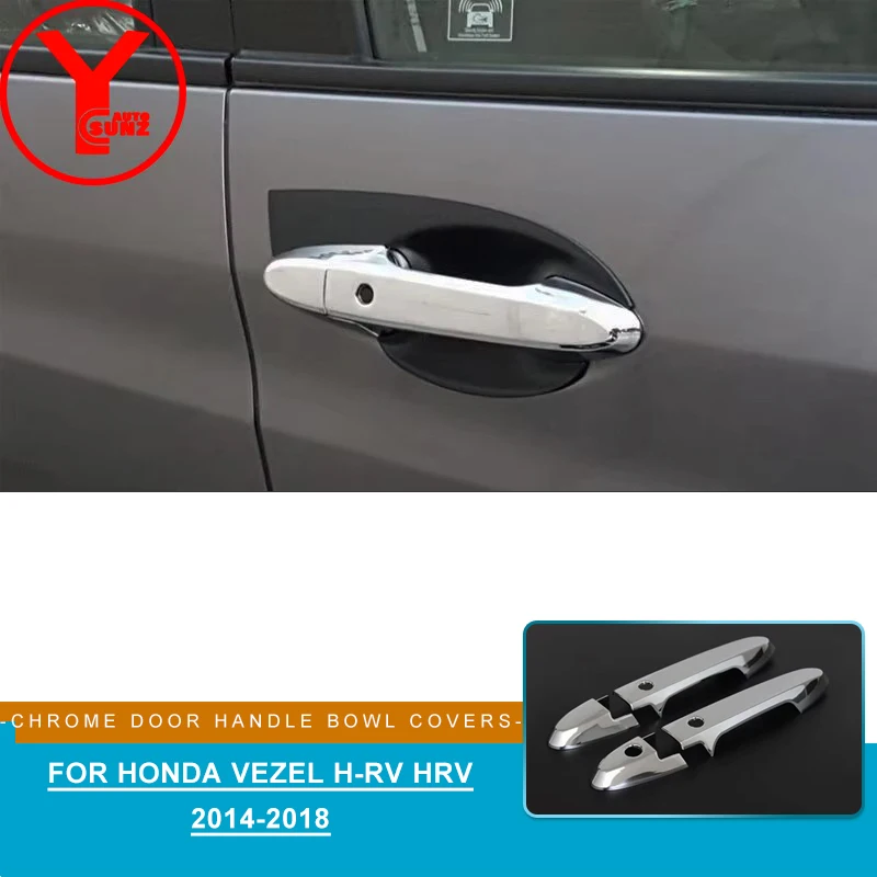 

Car door handle cover For Honda VEZEL h-rv HRV 2014 2015 2016 2017 2018 ABS auto parts accessories YCSUNZ