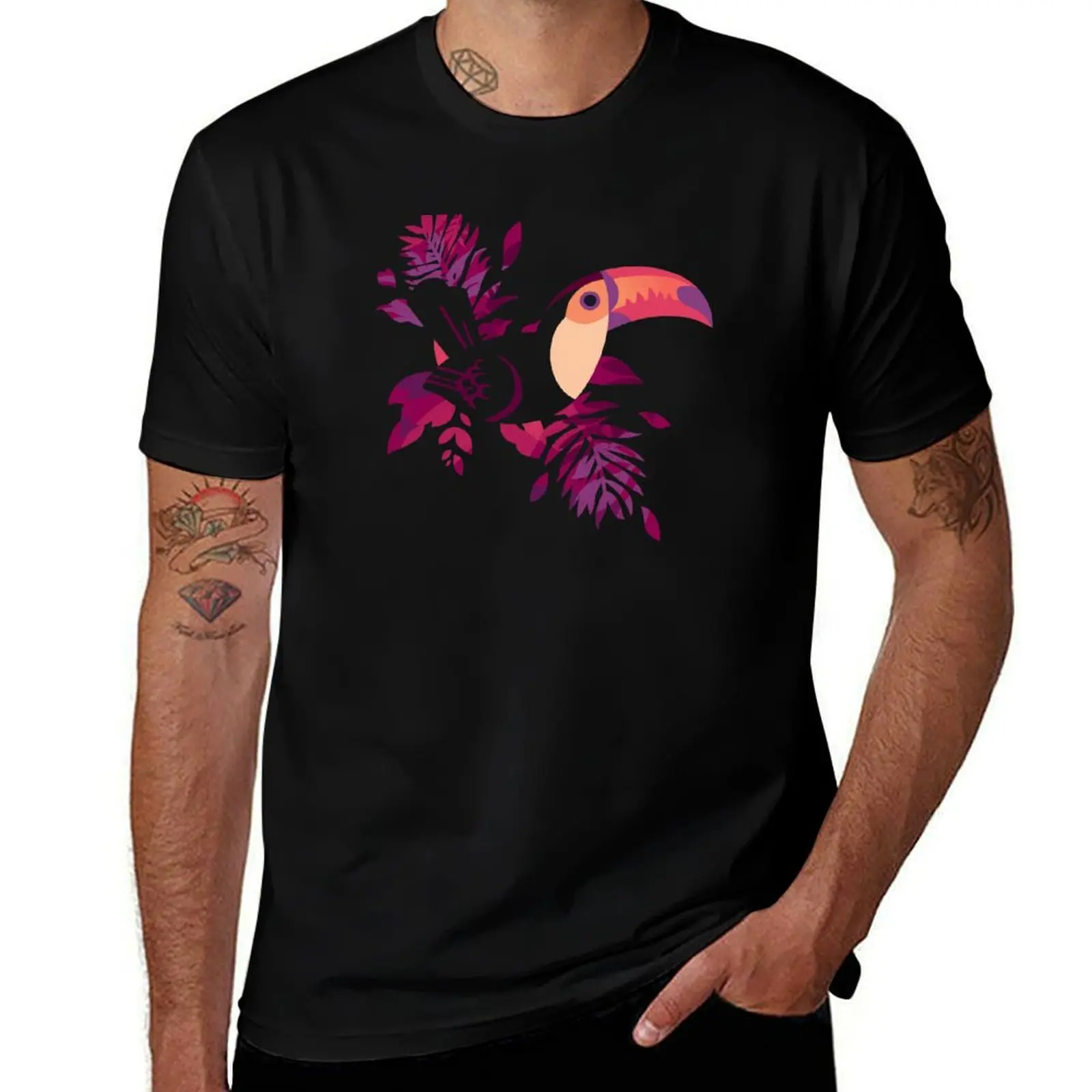 

Toucan Silhouette 2 T-Shirt Sweat Resistant Workout Tee Shirt
