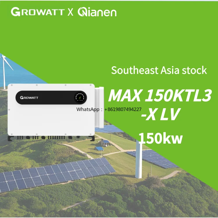 150KW On-Grid Solar Inverter Triple 3-Phase UPS Function MAX 150KTL3-X LV MPPT 99.9% Efficiency