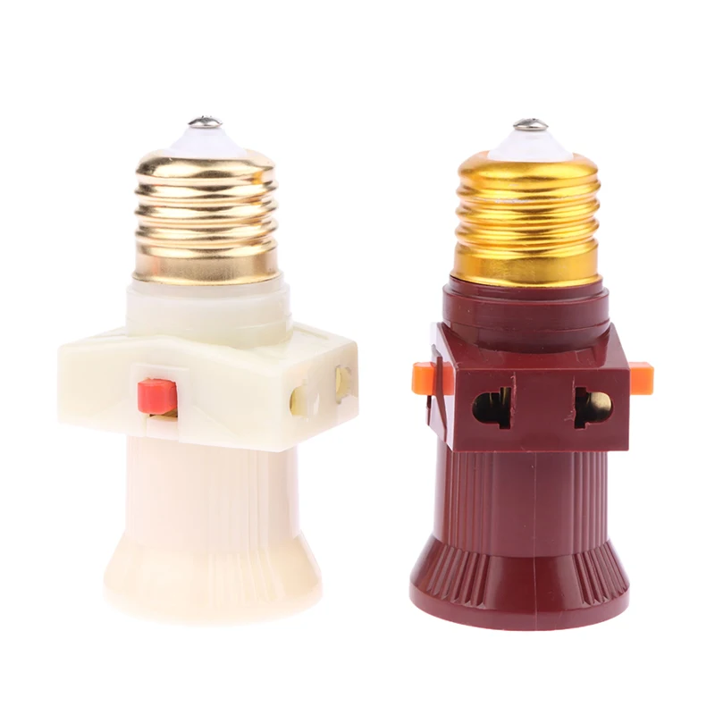 High Quality E27 Double Screw Multi-purpose Socket Switch Lamp Holder Plug Socket Lamp Base Lighting Accessories 110V-240V New