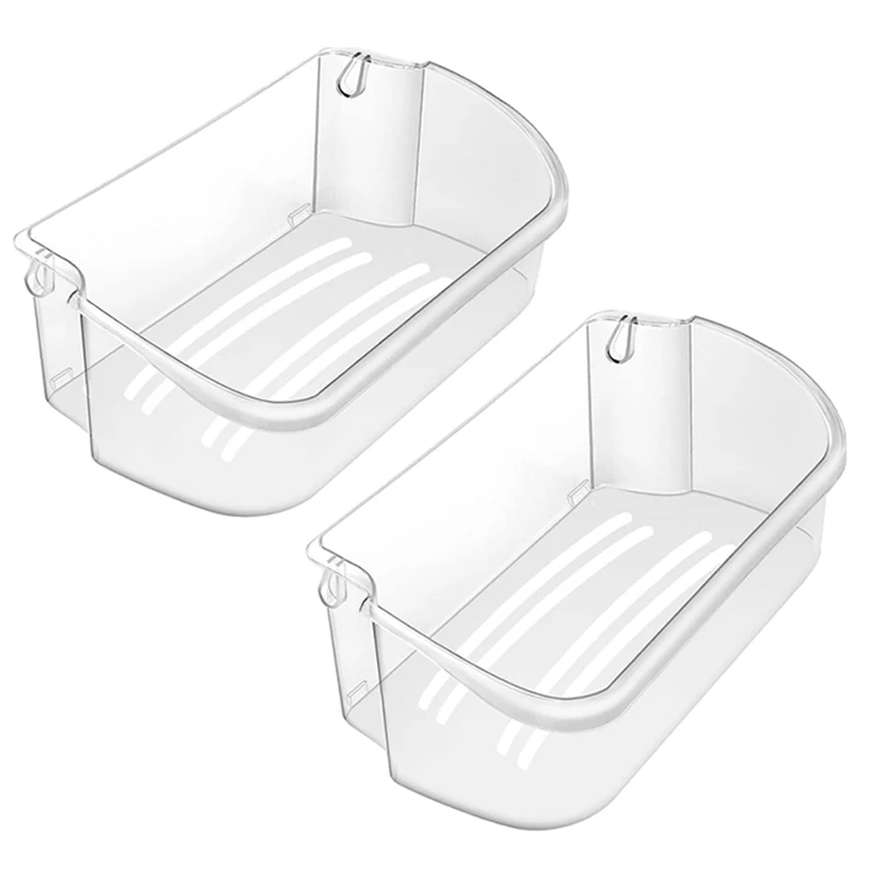 2-Pack 240356402 Refrigerator Door Bin Accessories Compatible For Frigidaire Refrigerator Door Shelf Parts