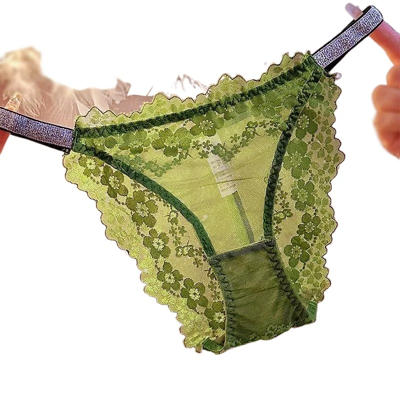 

Новое сексуальное кружевное нижнее белье, женские бесшовные модные персонализированные эластичные трусы со средней талией, приятные для кожи