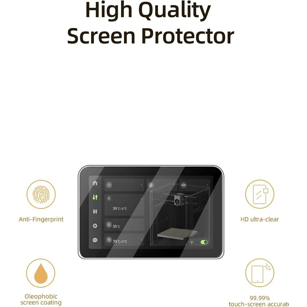 2-5 Pack Hydrogel Film Full-Screen Protection Film for Bambu Lab X1/X1C/P2S/H2D/H2S/H2C Full Cover Screen Protector