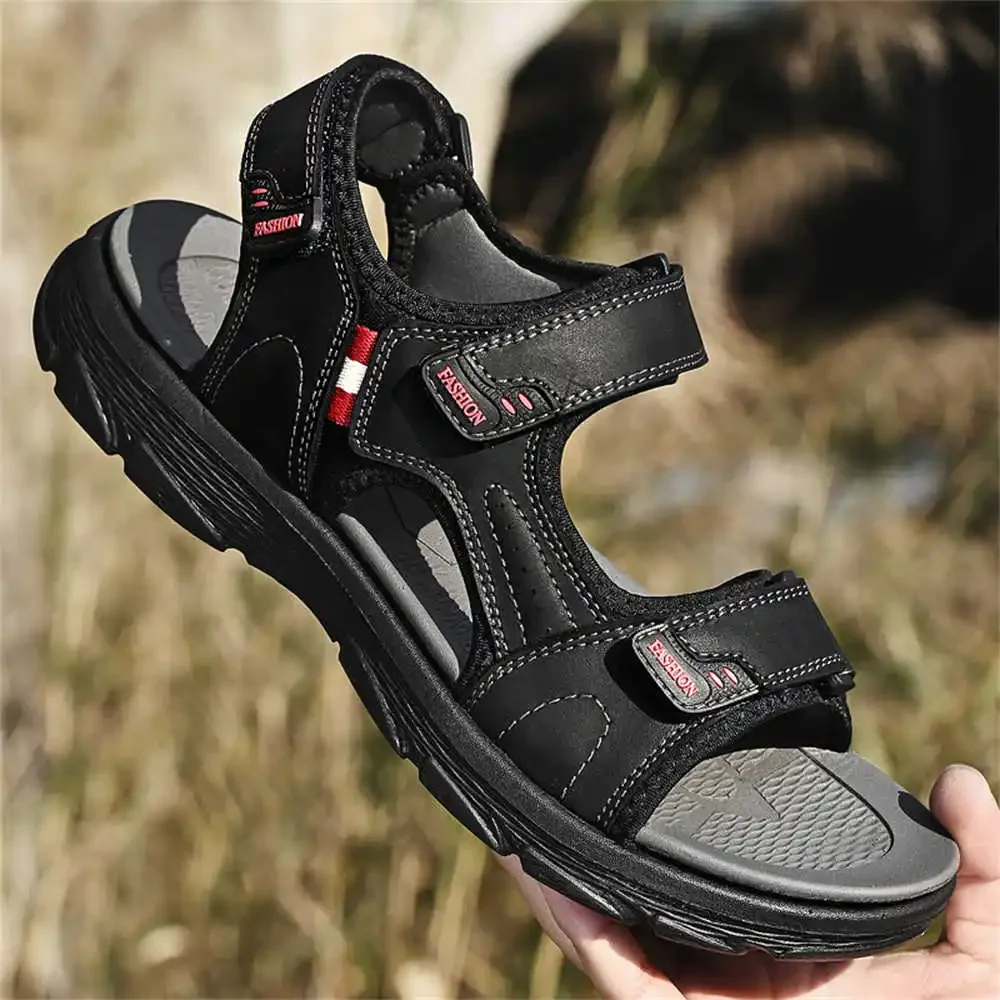 

Мужские сандалии из натуральной кожи, тапочки, удобные кроссовки, роскошные шлепанцы, спортивные частицы