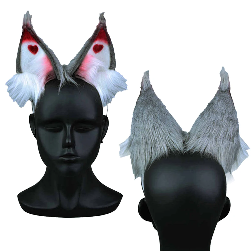 Husk Cosplay Plush Cat Ear Headband Anime Otaku Style Costume Roleplay Party Disguise Halloween carnival Accessory Unisex Adult view 2