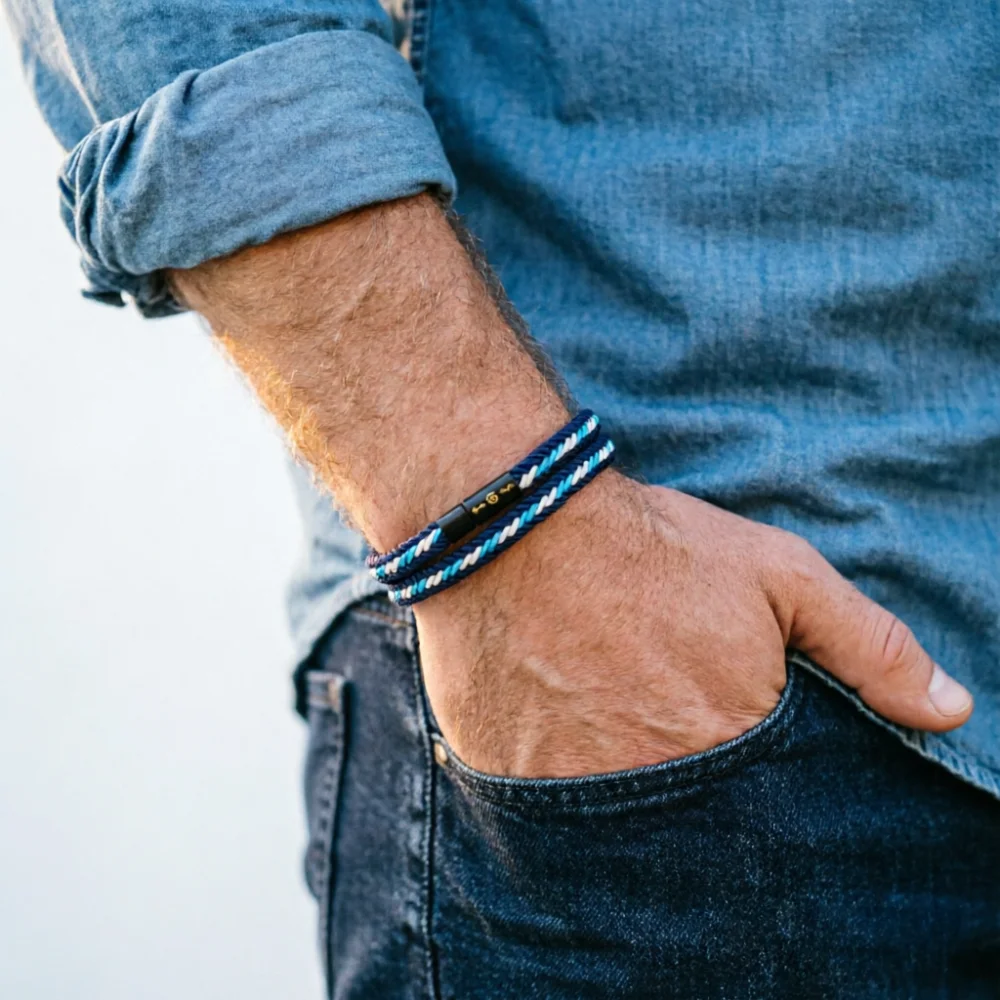 Outdoor Survival Braided Wristband Men Multi Colors Available Double Strand Stackable Braclet Lightweight Team Building Souvenir