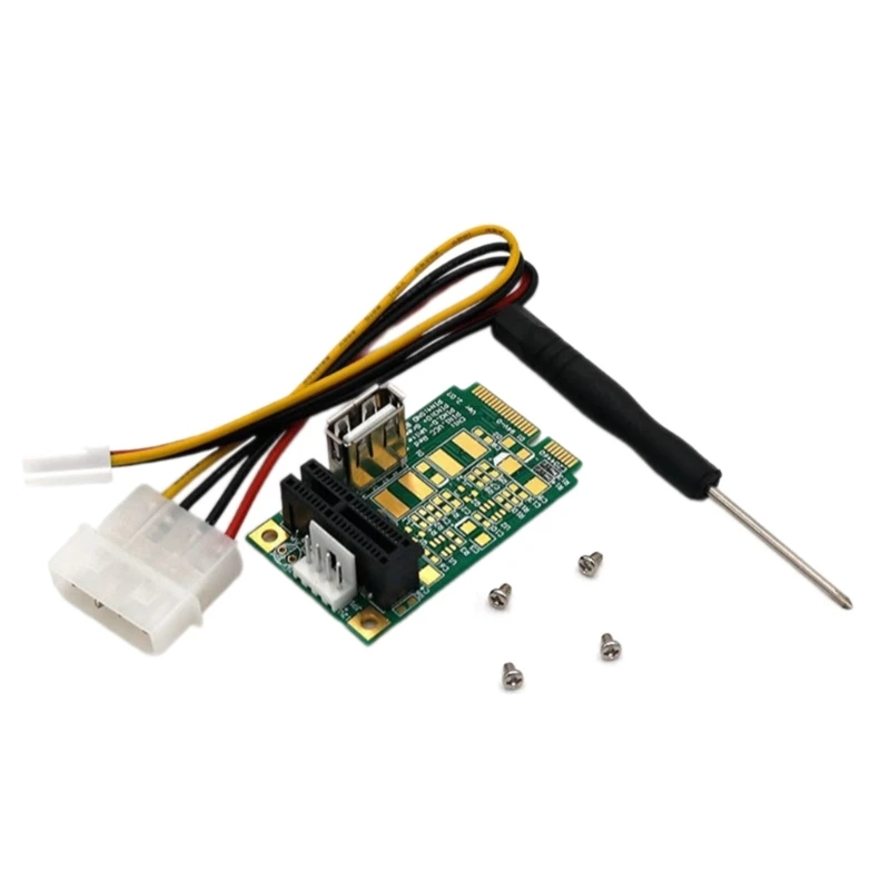 

Stable PCIE to Miniature PCIE Adapters Card Miniature PciE to USB for USB Device Improve Functionality Adapters Card