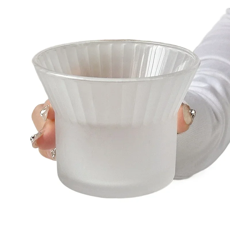 

:Gradient Glass Cup Office Water Cup Couple Afternoon Tea Latte Coffee Cup Creative Beverage Juice Mug Modern Home Beverage Set