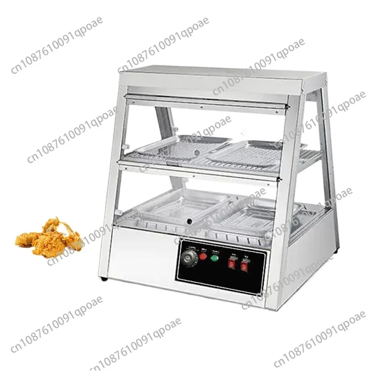 Commercial Food Heater for French Fries Hot Holding Cabinet Glass Food Warmer Display Showcase food warming cabinet