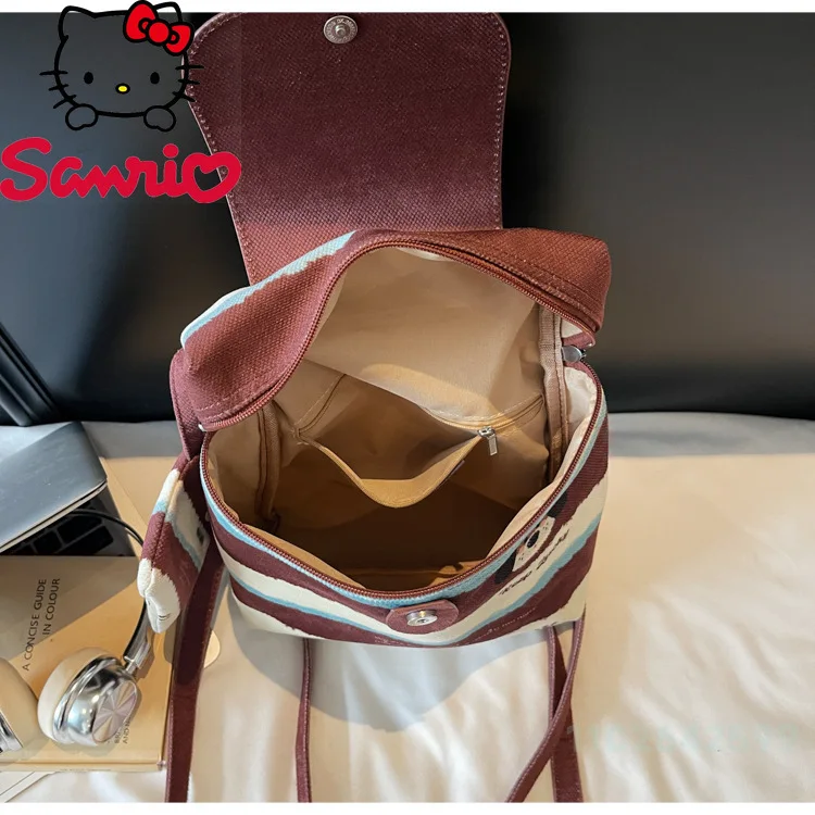 Hello Kitty 2025 New Women's Backpack Fashion High Quality Women's Backpack Cartoon Versatile Large Capacity Student Backpack