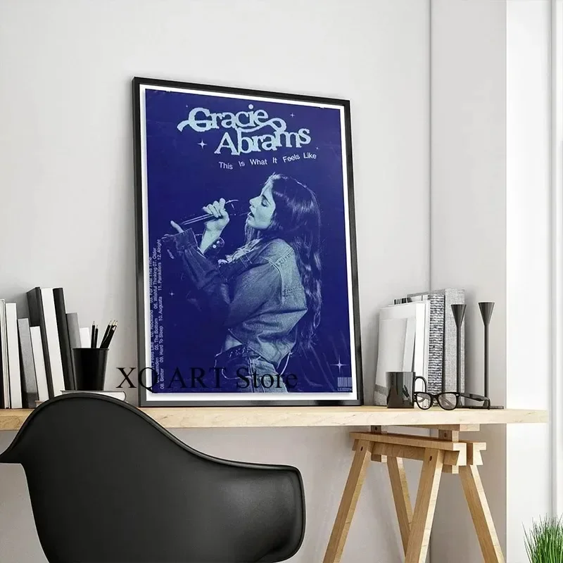 ألبوم موسيقى البوب غلاف المجلات الهيب هوب الراب الفنان GRACIE ABRAMS المشارك الجمالية حائط لوح رسم الفن غرفة الديكور #4