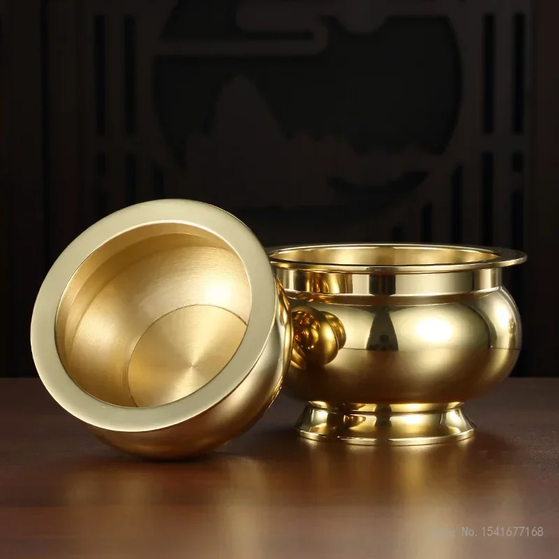 Creative Copper Alloy Incense Burners for Buddha, Indoor Sandalwood, Household, Living Room, Retro, Tea Ceremony Decoration, 1Pc