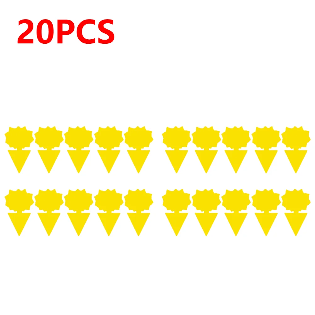 10-40 Stuks Vangplaten Fruit Fly Trap Geel Sticky Bug Trap voor Binnen Buiten Gebruik Insect Ongediertebestrijding tuin Sterke Lijm Plant
