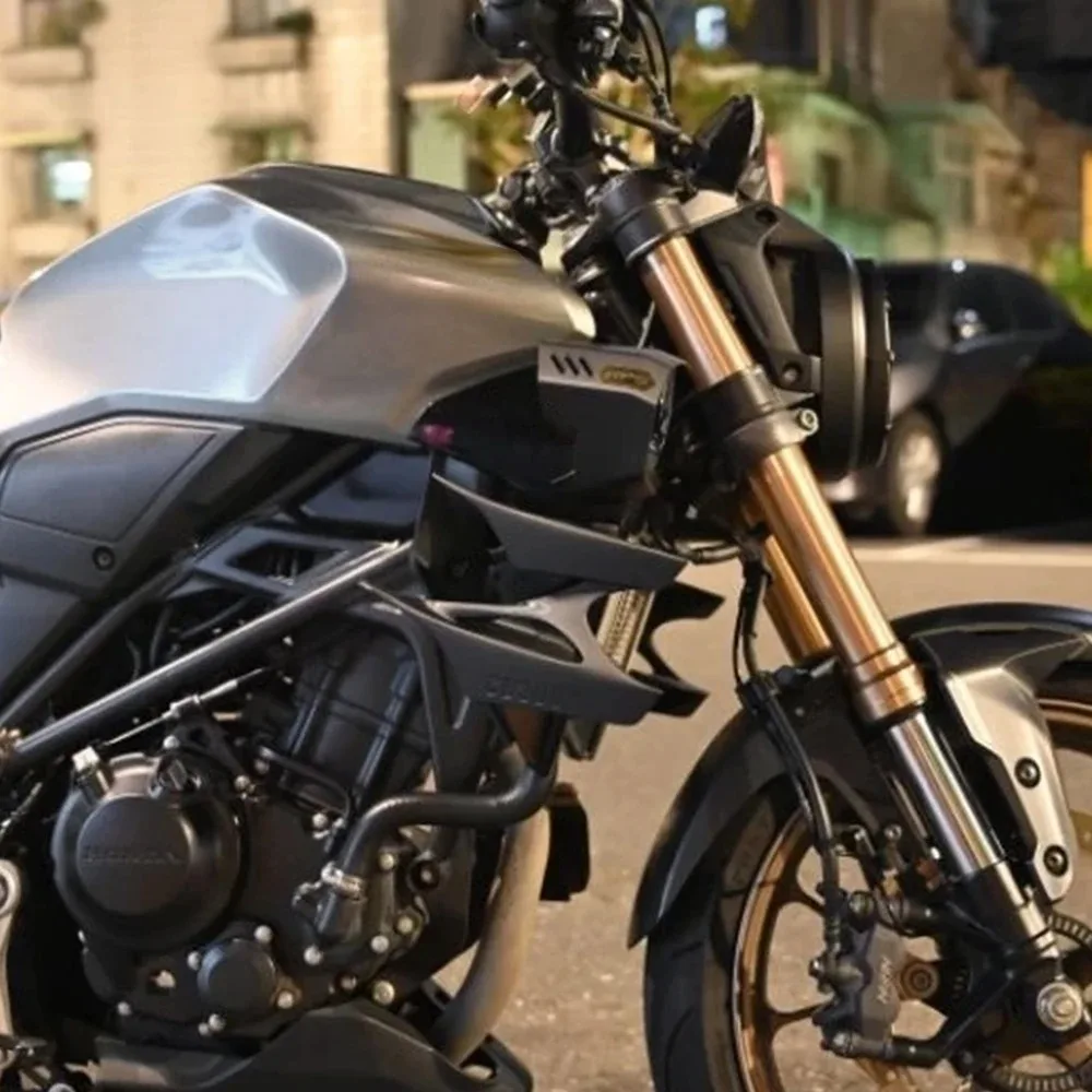 ملحقات جديدة لهوندا CB300R CB300 R 2019-2025 2024 جناح جانبي سبويلر جانبي للدراجة النارية سبويلر أمامي سبويلر سفلي جناح ثابت