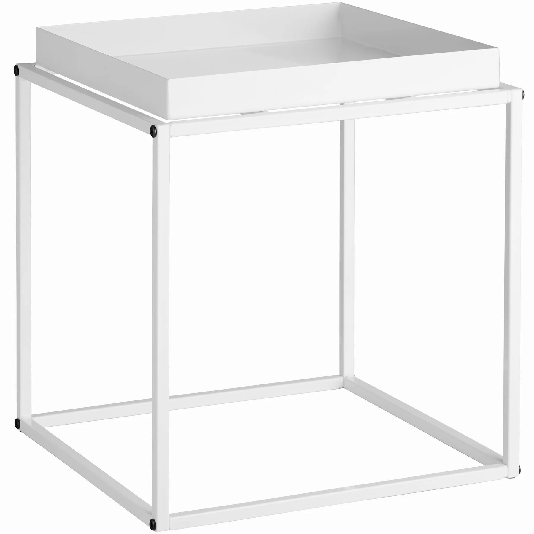 Tectake side table Cambridge 40x40x44cm white-side table, storage table, living table for decoration, coffee furniture, bedside table, indoor furniture, storage table