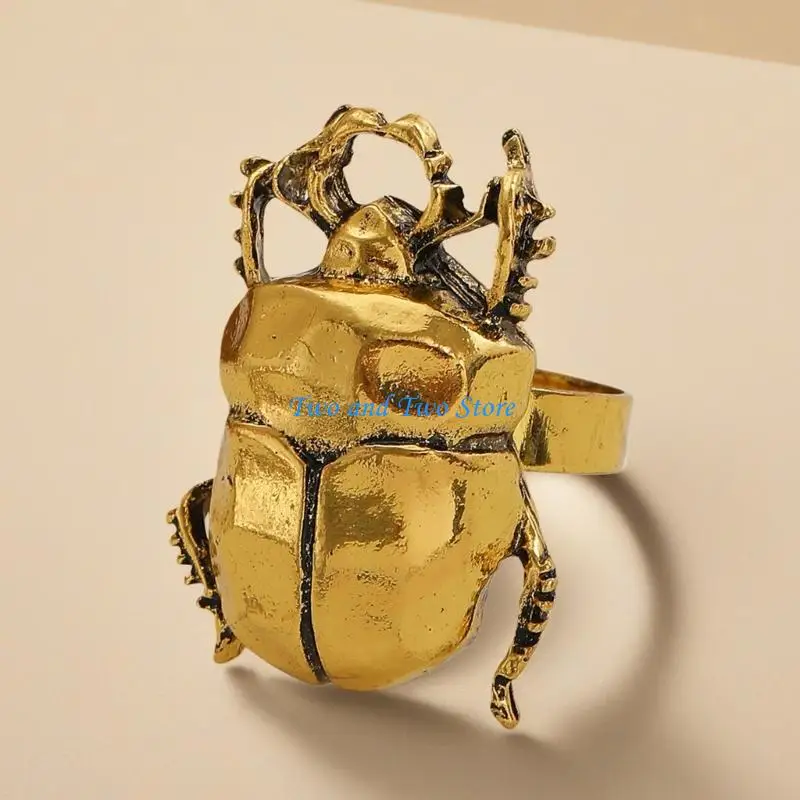 HX6F Beautifully Designed Bugs Shaped Ring Comfortable Wear For Casual Or Formal Event