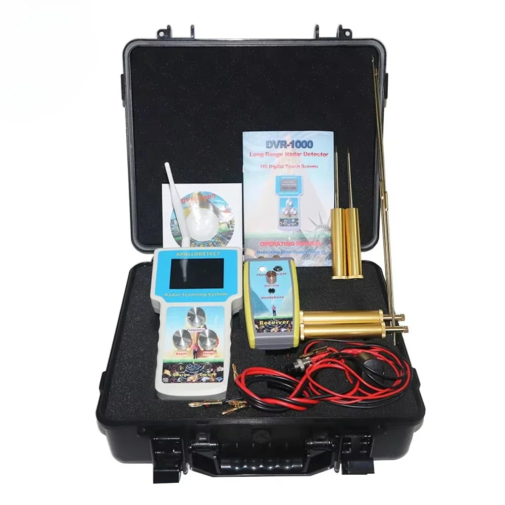 DVR-1000 Long Range Metal Detector Radar Gold Silver Bronze Copper Platinum Diamond Emerald Detector