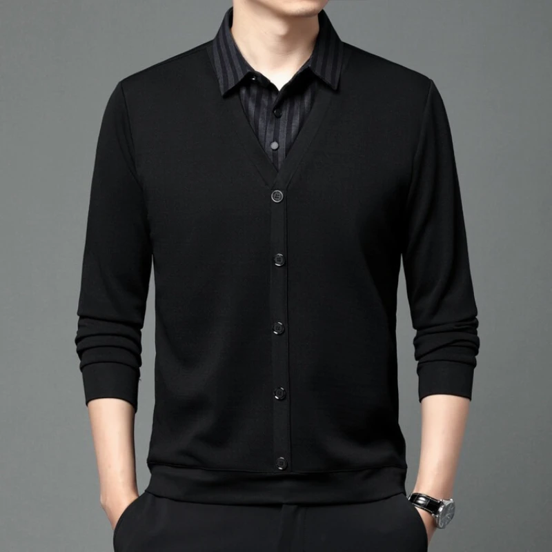 

2025 осенне-зимний мужской популярный модный теплый свитер