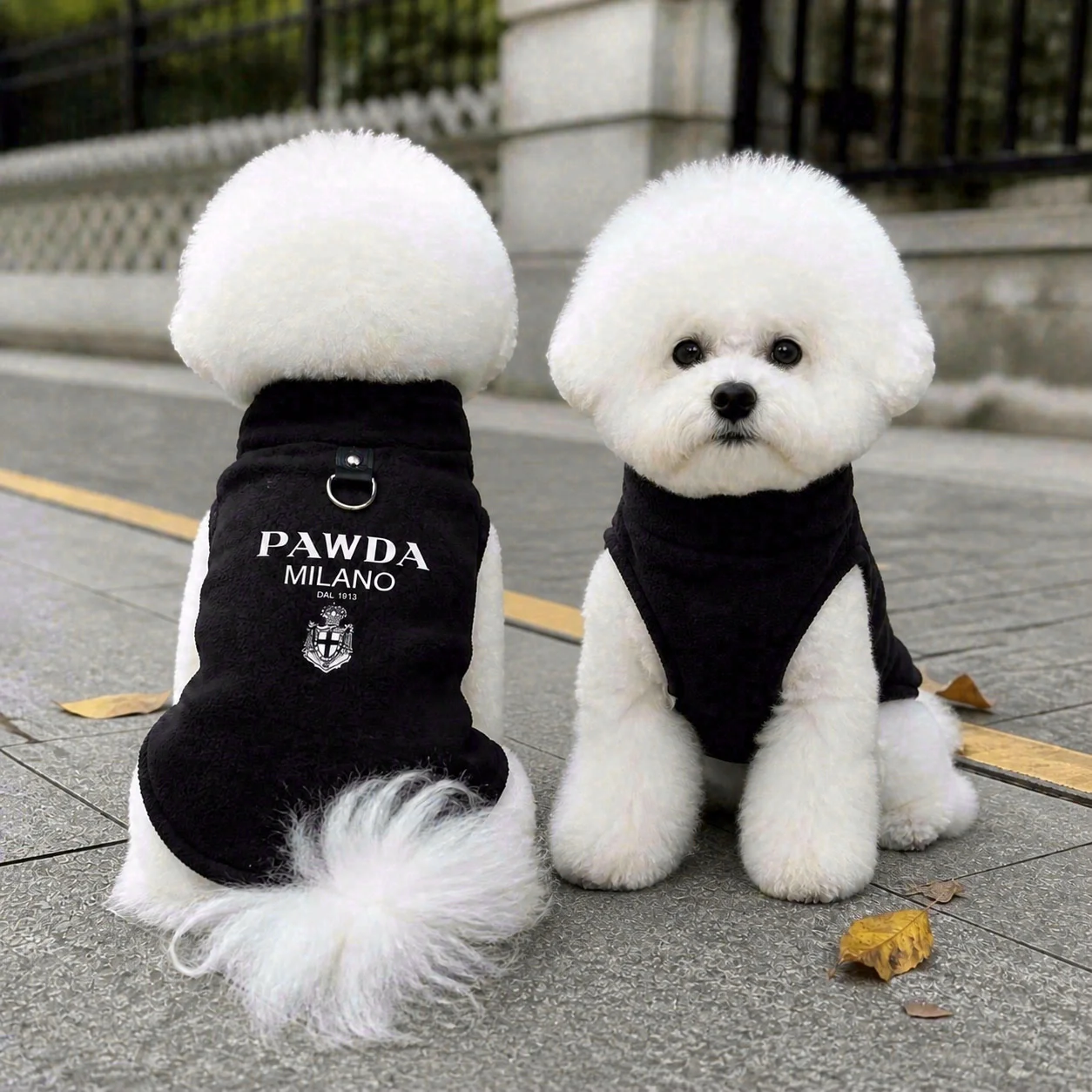 3-Farben-Polarfleece Herbst Frühling & Zwei-Schnallen Kleidung für kleine und mittelgroße Hunde Chihuahua Teddy Yorkshire Warmes Unterhemd Streetwear