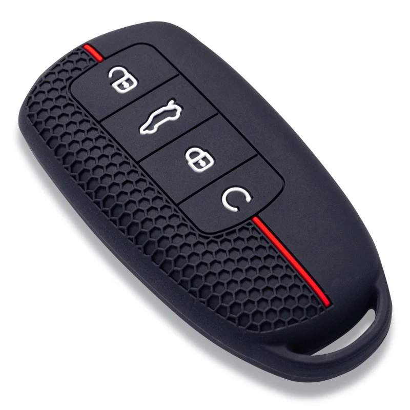 4 Tasten für Chery Omoda 5 C5 Tigo 7 8 Pro Max Tigo 7 8 Plus Arrizo 5 Plus Schlüsselanhänger Autoschlüssel Zubehör Halter Schlüsselhülle