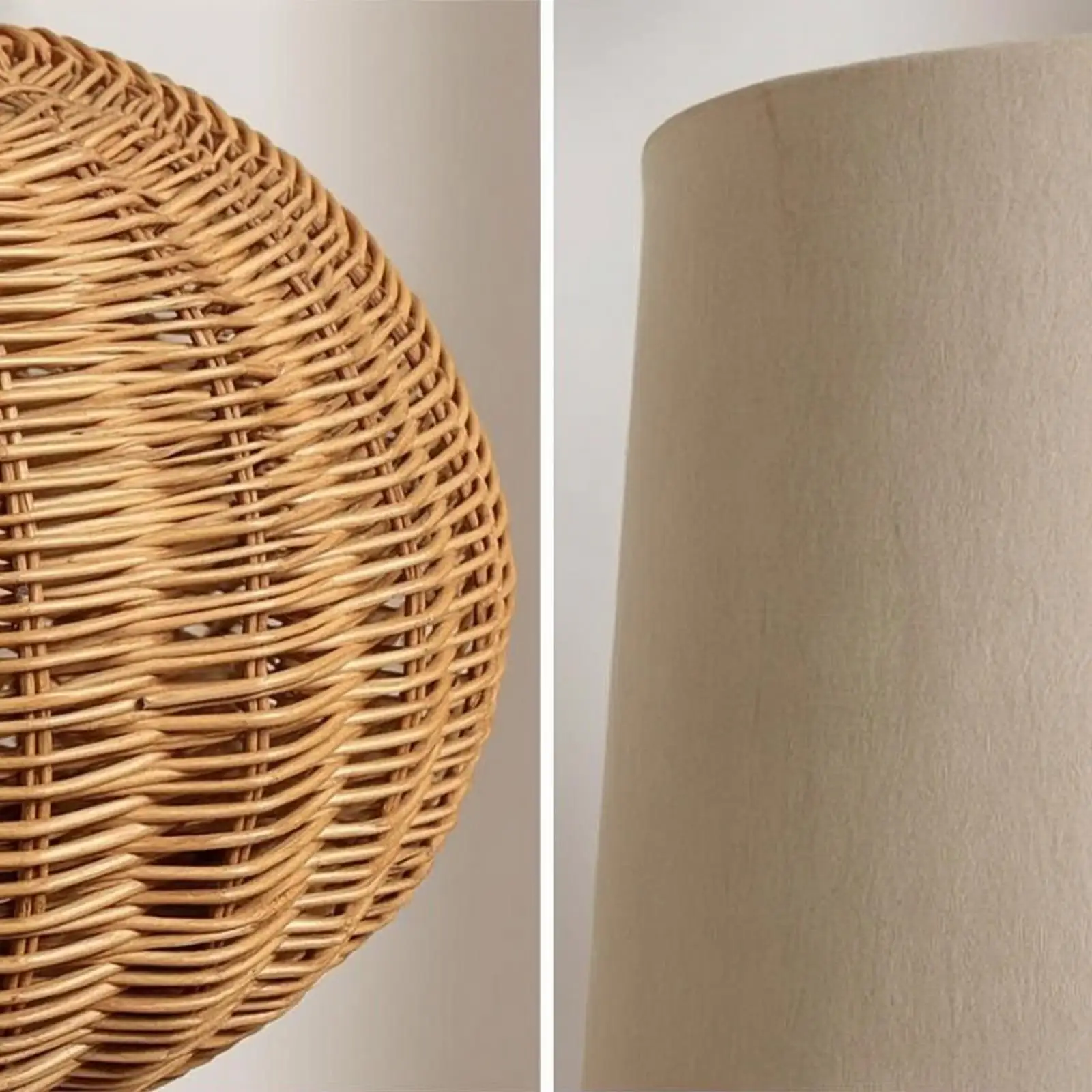 Rattan Lamp Bedside Night Table Light Energy Efficient Soft Glow for Bedroom Reading Nook Home