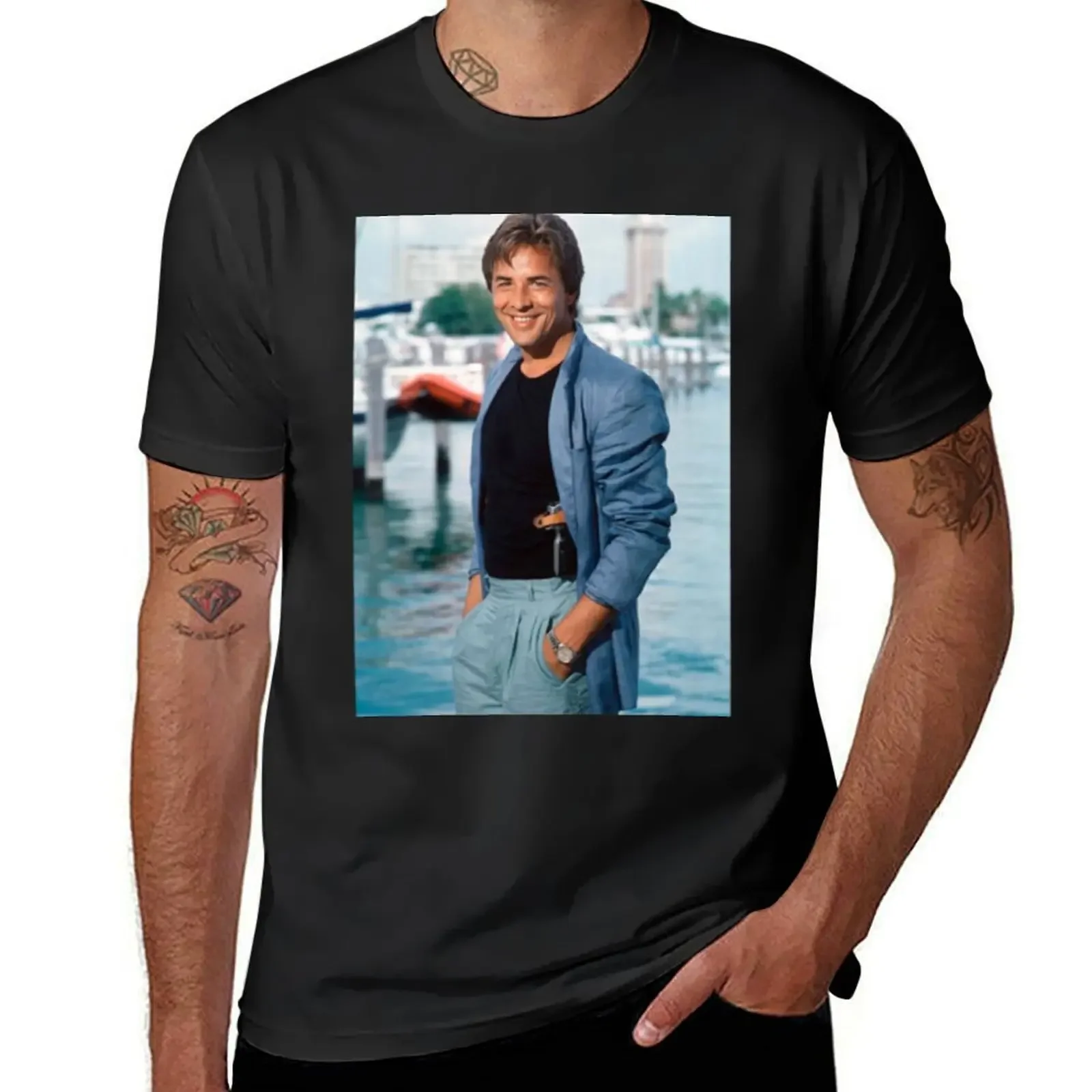 Don johnson Miami Vice Clas T-Shirt anime tshirt anime t shirts graphic t shirts sports fans black t-shirts for men