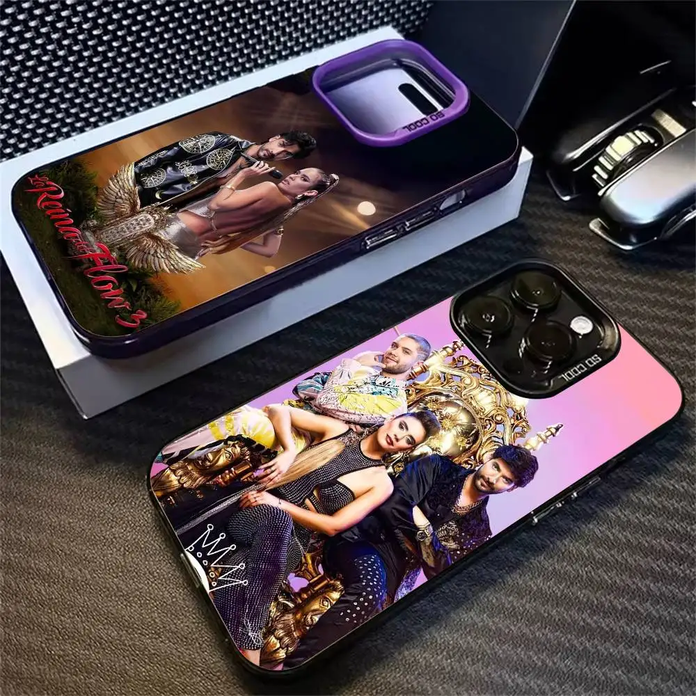 

La Reina del Flow Phone Case For Gradient Silver Case iPhone 17,16,15,14,12,13,11 Plus,Pro Max,XS