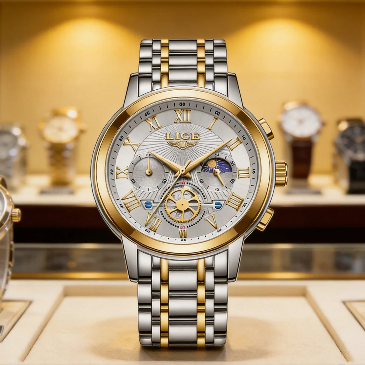

Часы LIGE, женские часы, лучшие брендовые роскошные водонепроницаемые женские кварцевые наручные часы, модные военные спортивные часы с хронографом Relogios Feminino