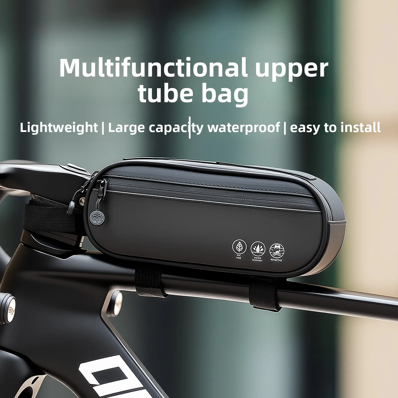 OFFBONDAGE Велосипедная сумка Велосипедная верхняя трубчатая сумка Передняя сумка Корзина Велоспорт MTB Шоссейный велосипед Сумка на руль Водонепроницаемая сумка на раму Светоотражающая