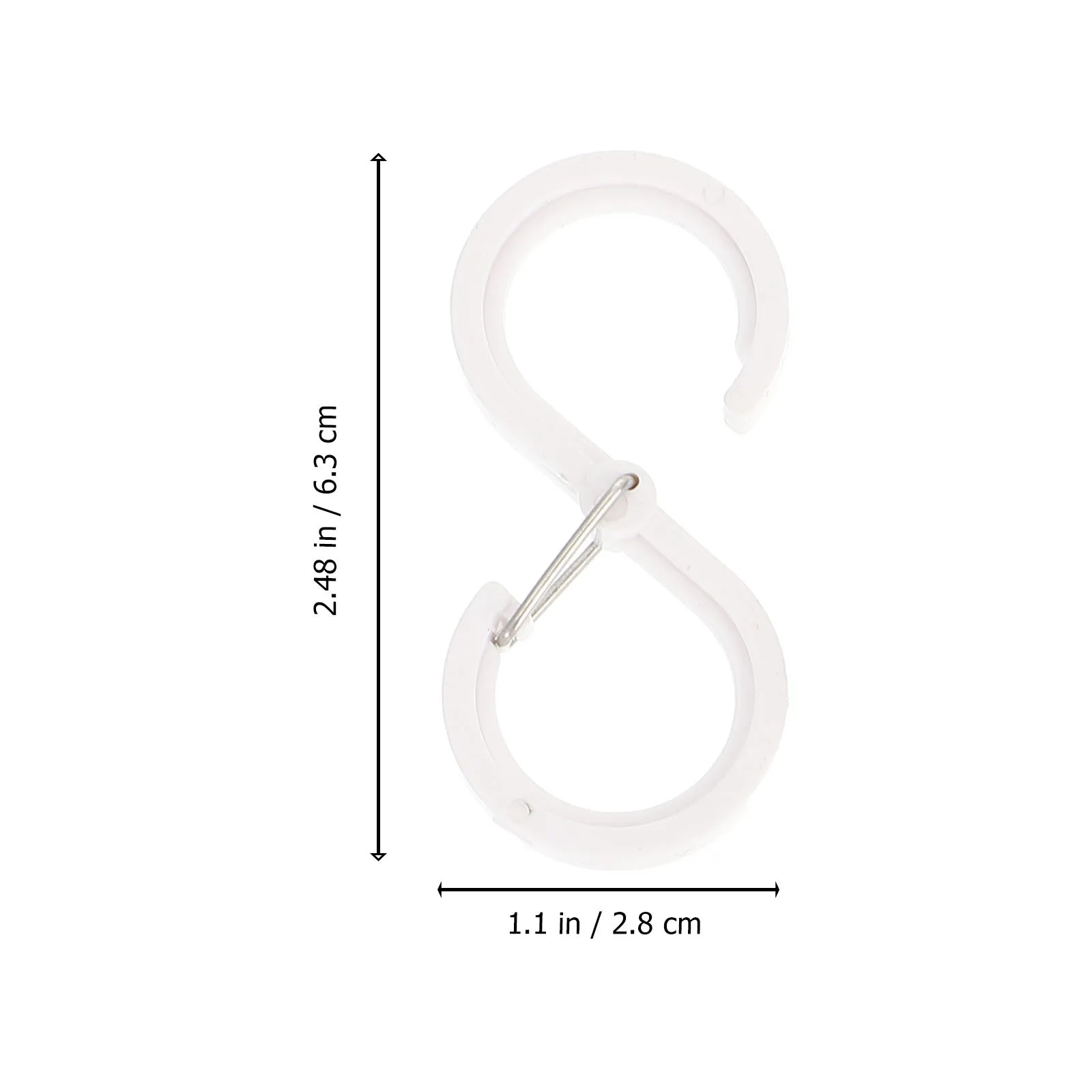 8 قطعة خطافات S قوية لا توجد أدوات مطلوبة شماعات خزانة خالية من الثقب لتنظيم أدوات المائدة ملعقة المئزر والمزيد من السنانير البلاستيكية