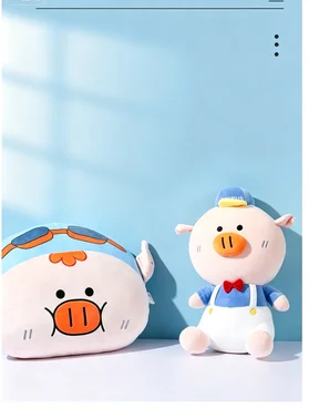 Cute New Collection Soft Short Plush Pig Plush Pillow  Stuffed Cushion Sofa Throw Pillow Home