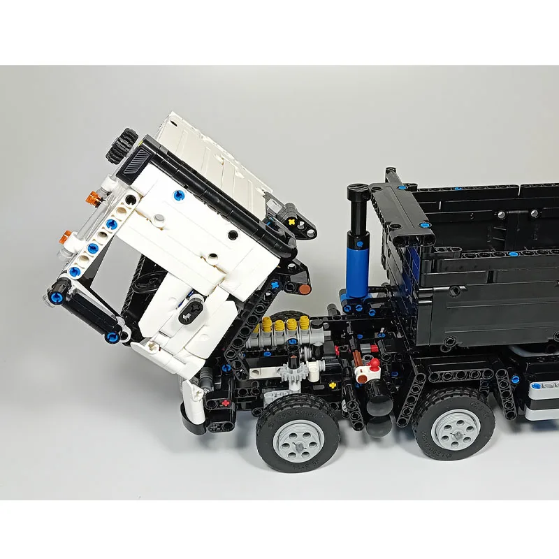 MOC-197897 Classic New Cargo Transport Truck Trailer Building Blocks Model, 2057 Parts, Birthday Toy Gift for Boys and Children